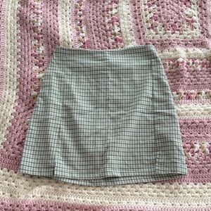 Plaid Green Women's Skirt